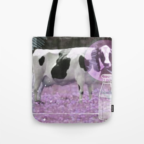 Milk comes from a bottle Tote Bag