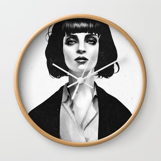 Mrs Mia Wallace Wall Clock