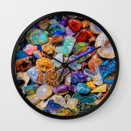 Rocks and Minerals, Geology Wall Clock