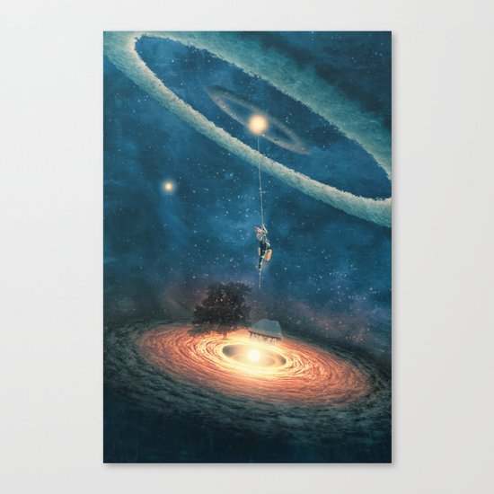 My dream house is in another galaxy Canvas Print