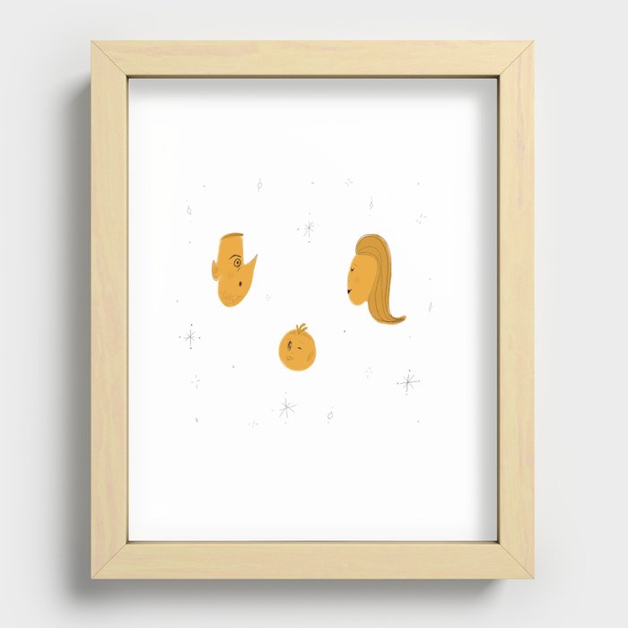 Nuclear Family Recessed Framed Print