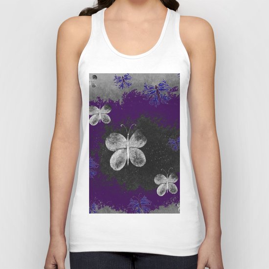 Fluttering Butterflies Unisex Tank Top
