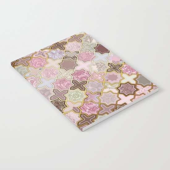 Neapolitan Geometric Tile Pattern Notebook