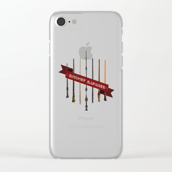 Mischief Managed Clear iPhone Case