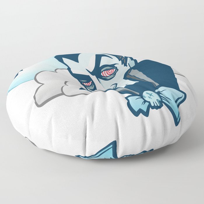 Blue Dracula Floor Pillow