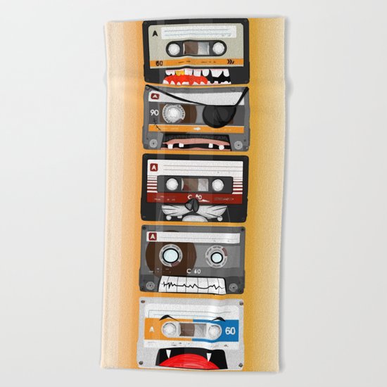 The cassette tape Beach Towel