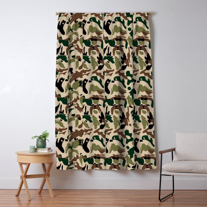 Shih Tzu Camouflage Blackout Curtain By Huebucket Society6