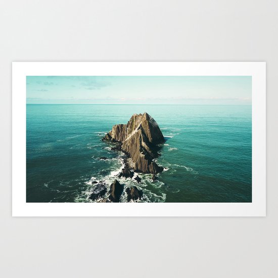Island green sea Art Print