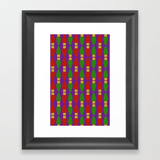 Bulb Wave Royal Framed Art Print