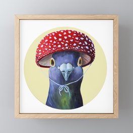 Mushroom Cap Pigeon Framed Mini Art Print