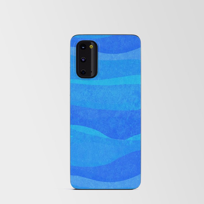 The Blue Divide - Modern abstract color layers - ocean Android Card Case