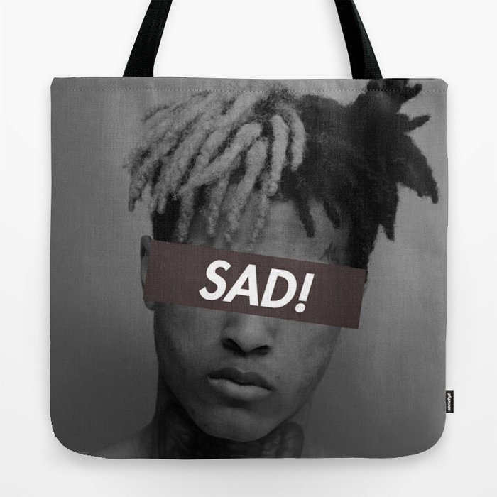 XXXTENTACION SAD DESIGN Tote Bag by Matthew Nope Society6