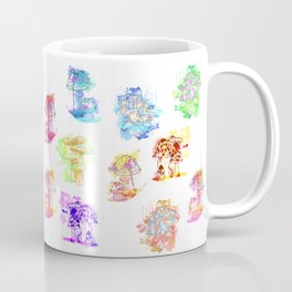 Mushroom Coffee Mug | Painting, Nature, Illustration, Watercolor, Flordetoxo, Digital, Pattern 