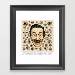 ATTENTION IS THE NUMBER ONE ASSET Framed Art Print
