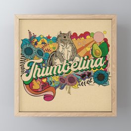 Little Thumbelina Girl: "Groovy Thumb" Framed Mini Art Print