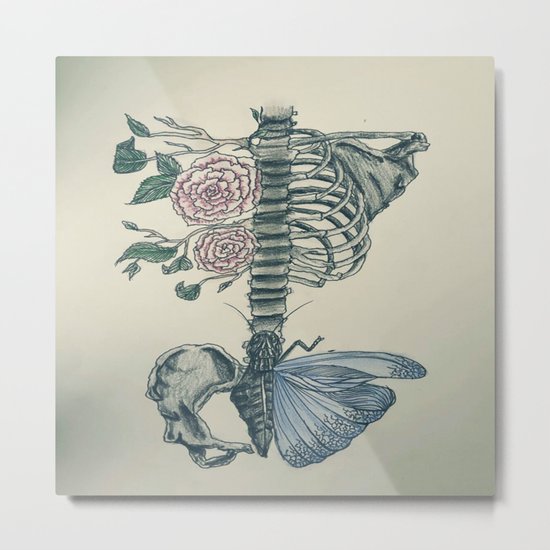 Skeleton Metal Print