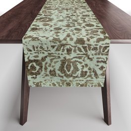Persian green vintage carpet Table Runner