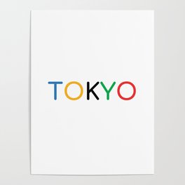 TOKYO 5 colors Poster