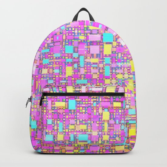 Wild Pastel Cubes Backpack