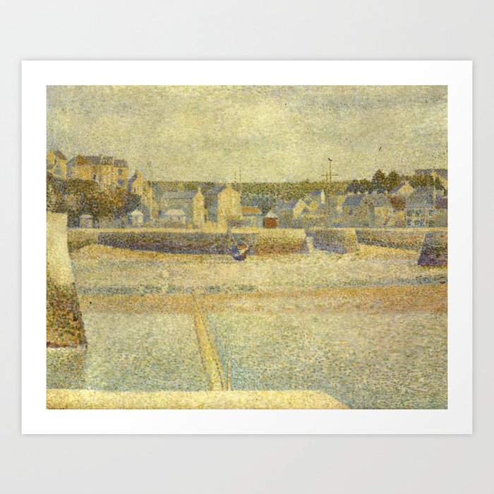 Port-en-Bessin, 'The outer harbor at low tide'_Georges Seurat French artist(1859-1891) Art Print