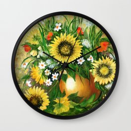 sunflower Wall Clock