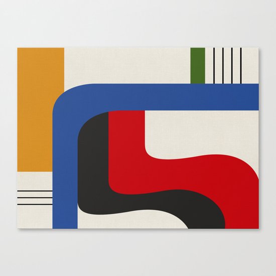 TAKE ME OUT (abstract geometric) Canvas Print