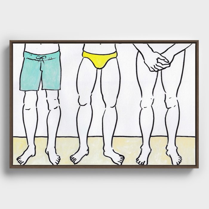 Swim shorts Framed Canvas