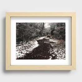 Wooded Path Recessed Framed Print