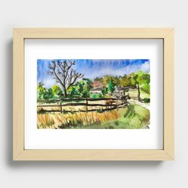Farm Quickie #1 Recessed Framed Print