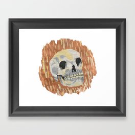 I Want To Live- Skull Painting Framed Art Print