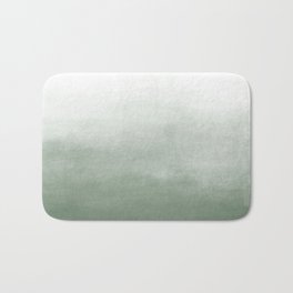 Ombre Paint Color Wash (sage green/white) Bath Mat