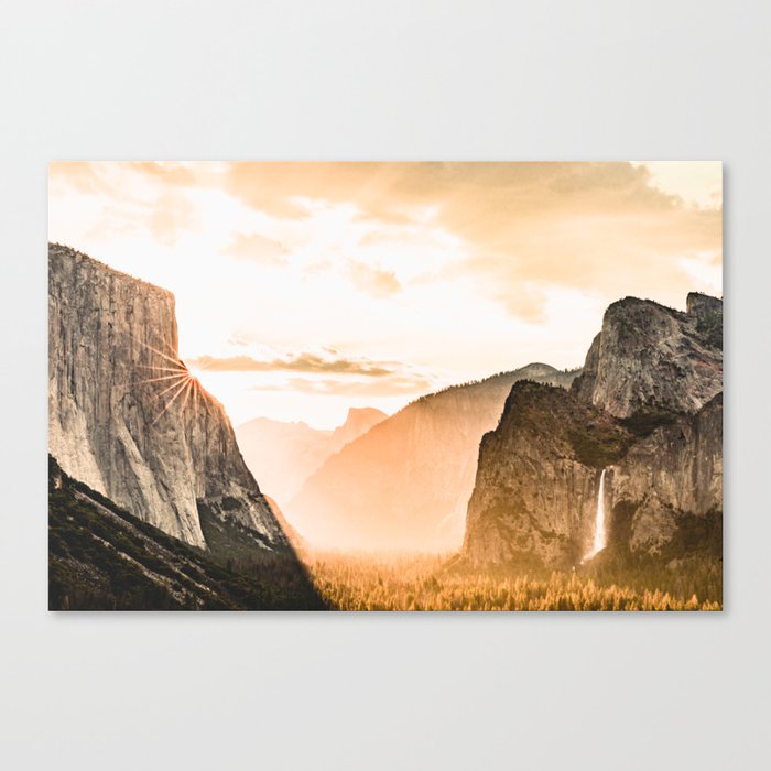 Yosemite Valley Burn - Sunrise Canvas Print