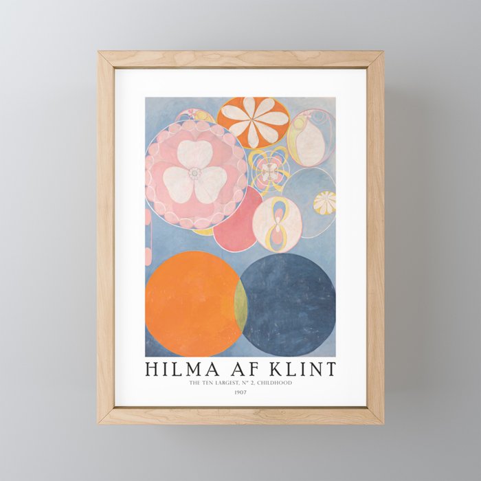Hilma Af Klint - The Ten Largest, Nº 2, Childhood Framed Mini Art Print