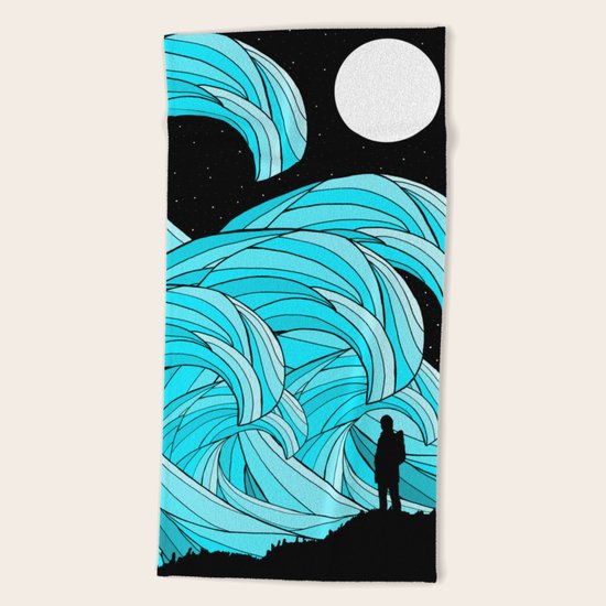 The Waves Beach Towel