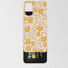 Bright colored floral design Android Card Case