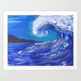 Surf's Up Hawaii Art Print