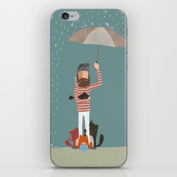 True Man loves Cats (Simon the Fisherman) iPhone Skin