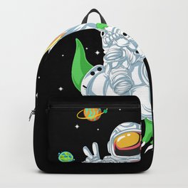 astronaut riding dinosaur Backpack