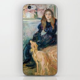 Berthe Morisot - Julie Manet and her Greyhound Laerte iPhone Skin