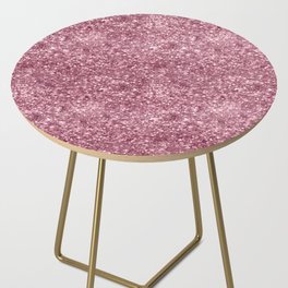 Luxury Pink Glitter Pattern Side Table