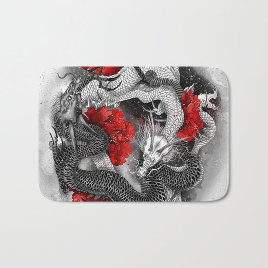 Two dragons Bath Mat