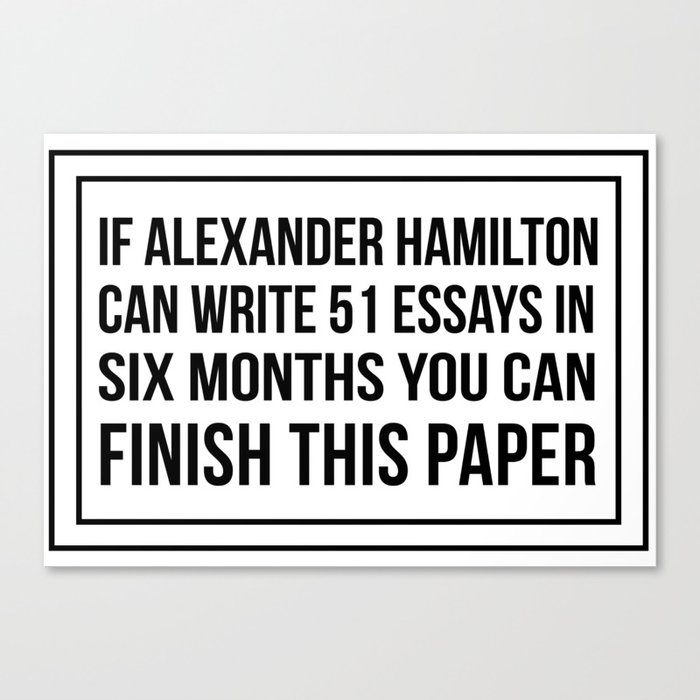 Hamilton sales 51 essays