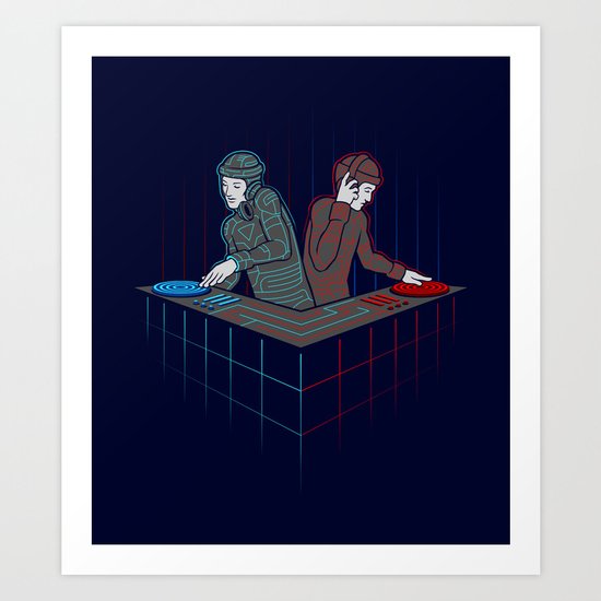 Techno-Tron-ic Art Print
