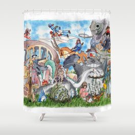 Mononoke Shower Curtains For Any, Princess Mononoke Shower Curtain
