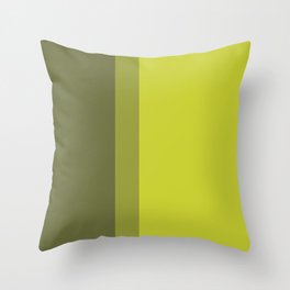 COLOR BLOCKED, CHARTREUSE Throw Pillow