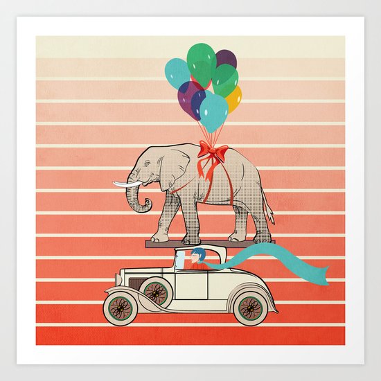 the birthday present Art Print