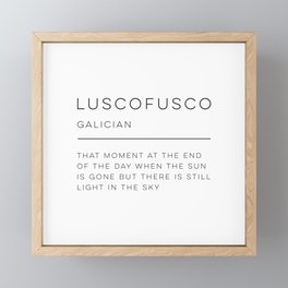 Luscofusco Definition Framed Mini Art Print