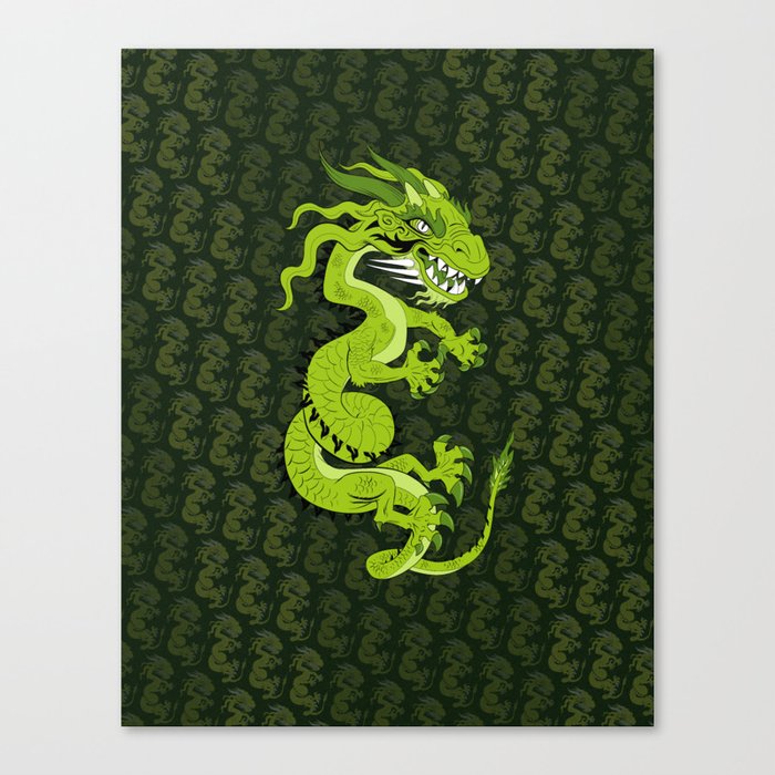 Jade Dragon Canvas Print