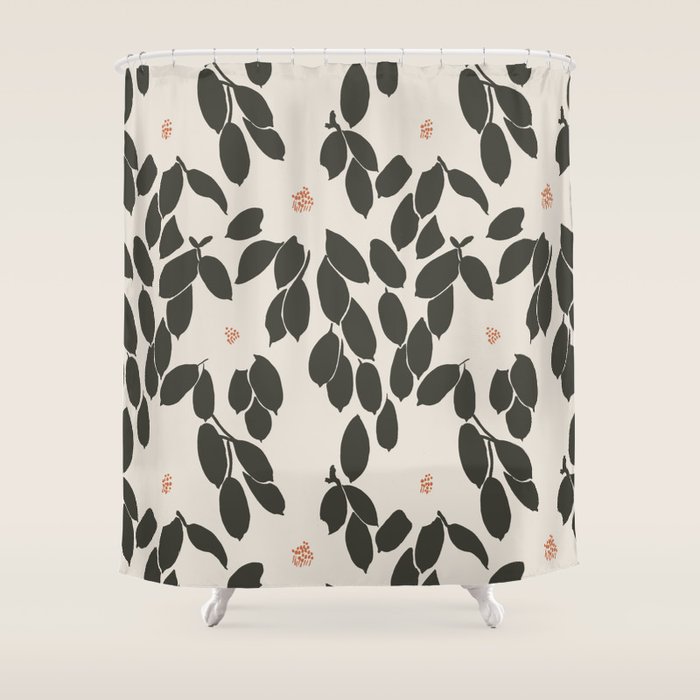 Zooey Magnolia Shower Curtain by Megan Galante Society6