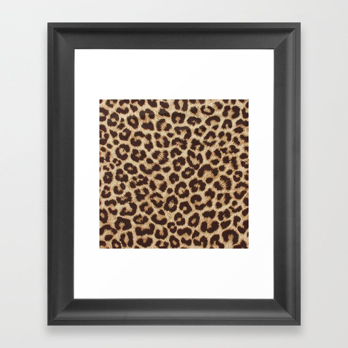 Leopard Print Framed Art Print
